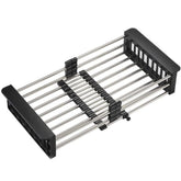 Fossa 18 inch Sink Strainer Drain Telescopic Drain Basket with Adjustable Kitchen Drain Basket - Fossa Home